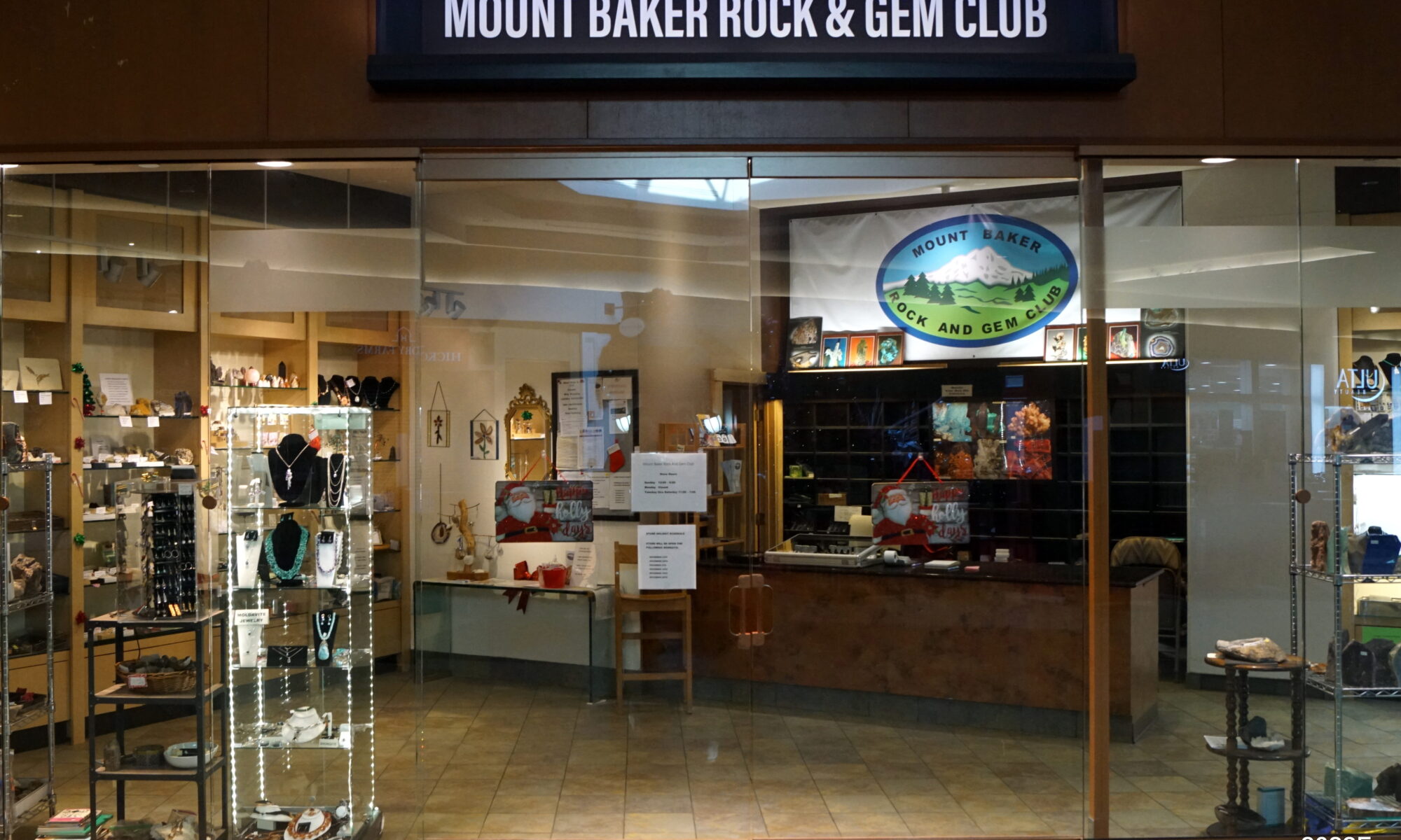 Retail Store Mount Baker Rock Gem Club